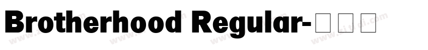 Brotherhood Regular字体转换